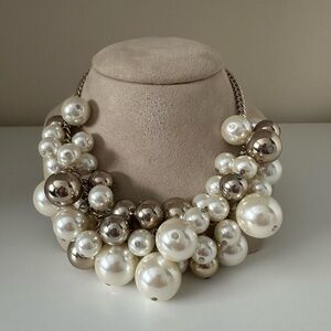 Express Pearl Bib Necklace